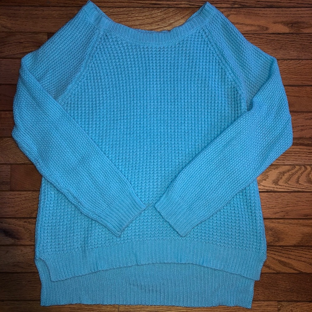 blue sweater